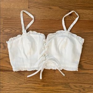 Aritzia Wilfred Sariah Linen Top — Size 4